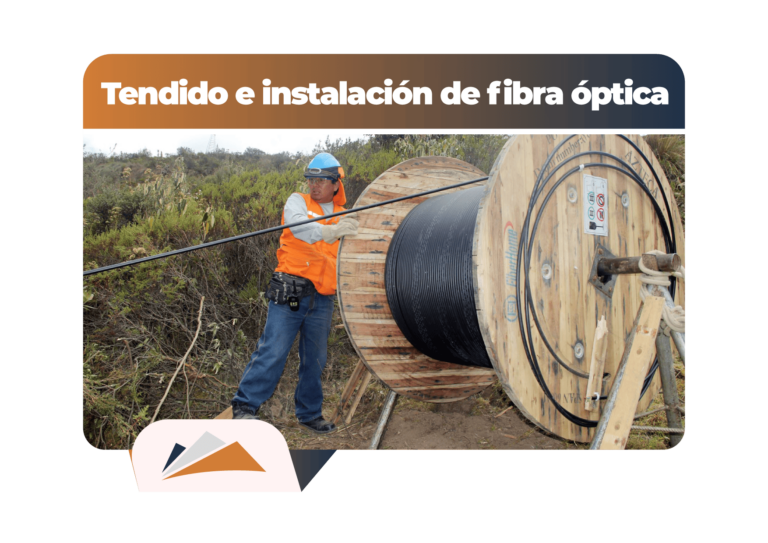 tendida e instalación de fibra óptica